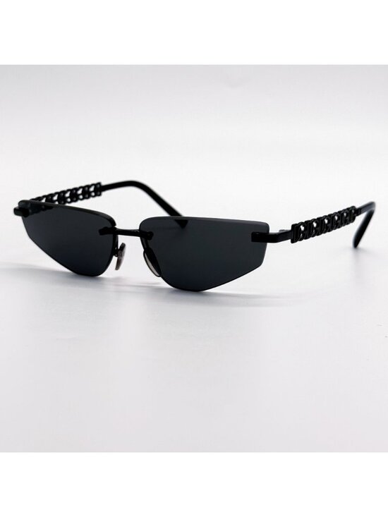 New Dolce&Gabbana DG2301 01/87 Black Women Sunglasses